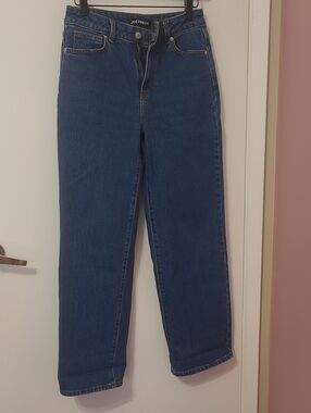 Joe Fresh Dark Blue Wide Leg High-Rise Jeans